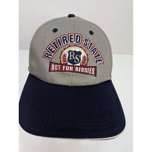 Retired State Not For Sissies Emb Logo Men Brown Adjustable Strapback Cap Hat